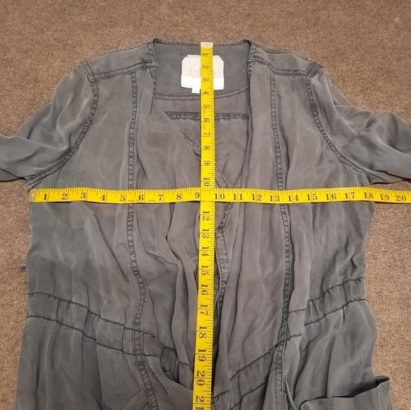 Anthropologie Hei Hei Womens Waterfall Army Utility Draped Jacket XS - Picture 8 of 9